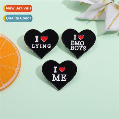 Europe and  Uned States persaly love letters brooch creative