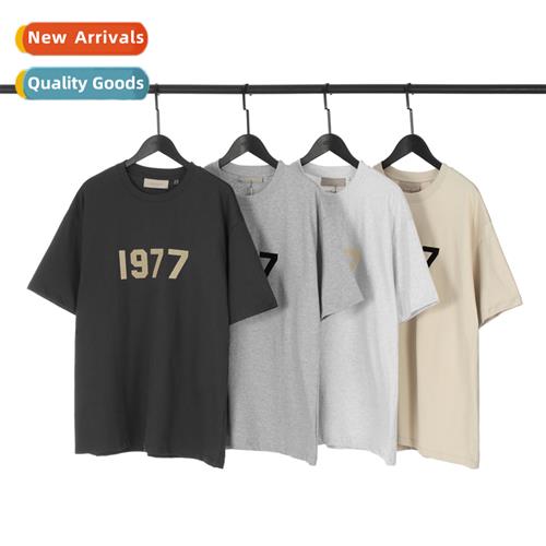 Summer New 2022ss Latest ESSENTIALS 1977 FOG Flocked Ir-On S