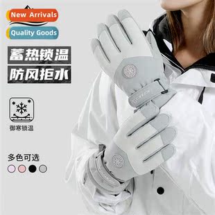 Winter warm ski gloves men and women outdoor riding waterpro