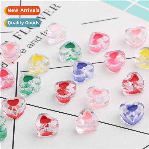 diy cream glue heart beads in beads oil drop heart acrylic b