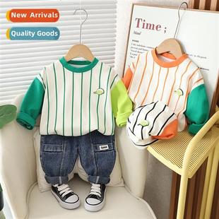 children swe sleeved casual baby new 2023 fall Boys
