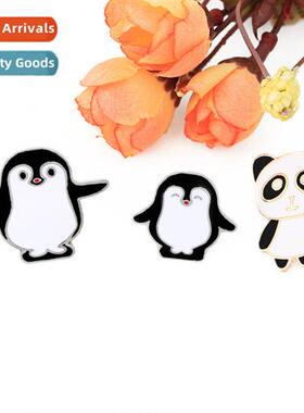 New carto cute panda penguin animal brooch European and Amer