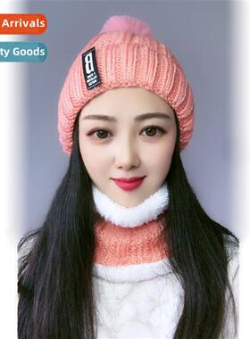 Hat girls fall and winter letters fashi neck paragraph windp