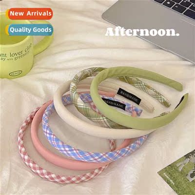 Dream Finding Girls Spring Plaid Solid Color Department Hair