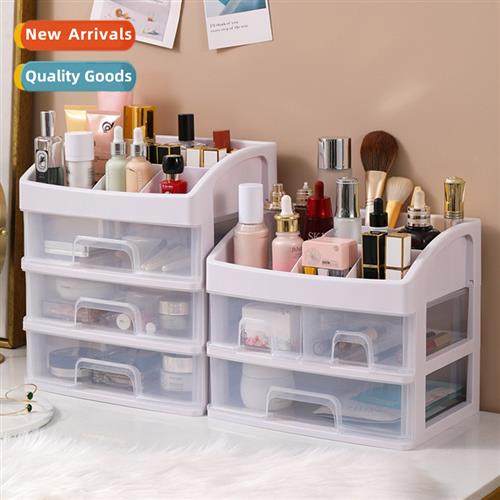 Desktop cosmetics transparent organizer drawer nail classifi