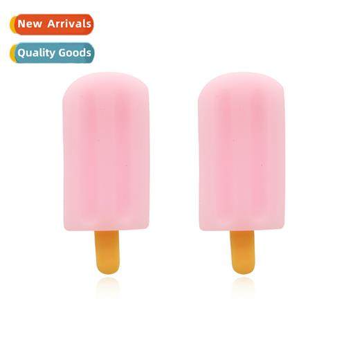 New simple carto simulati resin earrings ice cream popsicle
