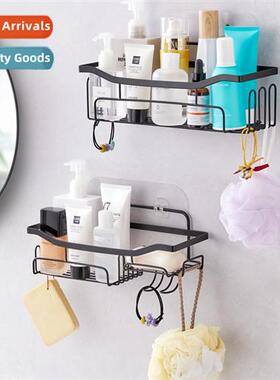 Bathroom Hanging Shelf Black Sucti Cup Sucti Wall Basket Kch
