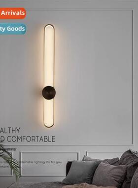 Light luxury all copper wall lamp living room sa background