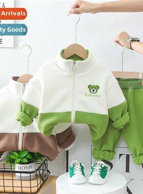 Childrens clothing childrens padded su 2023 winter new splic