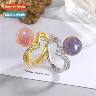 Girl Acrylic Pink Open Lime Mermaid Purple Green Adjustment