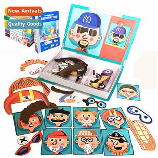 Childrens early educati educatial magnetic puzzle toys 3d dr