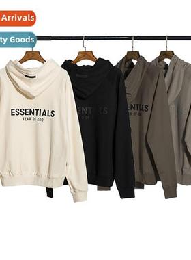 High Set Tide fog Padded ESSENTIALS Repeat Line Hooded Sweat