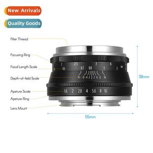 NEX Portra F1.6 35MM Port Micro Focus Lens EOSM M43 Fixed