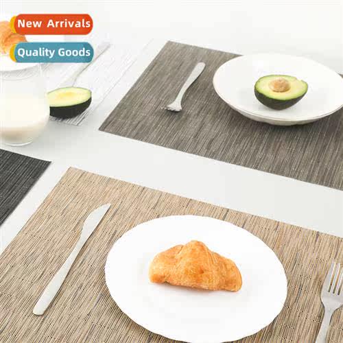 dinner mat Nordic style bamboo pattern PVC woven dinner mat