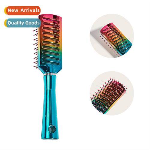 One- comb Gradient color creative rainbow colorful comb Rib