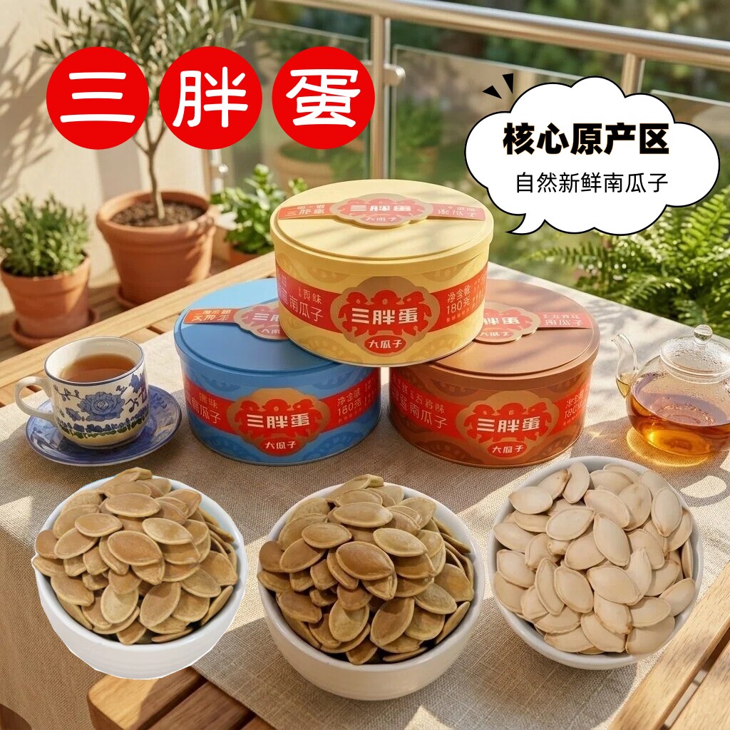 三胖蛋南瓜子皮薄易嗑下单就送