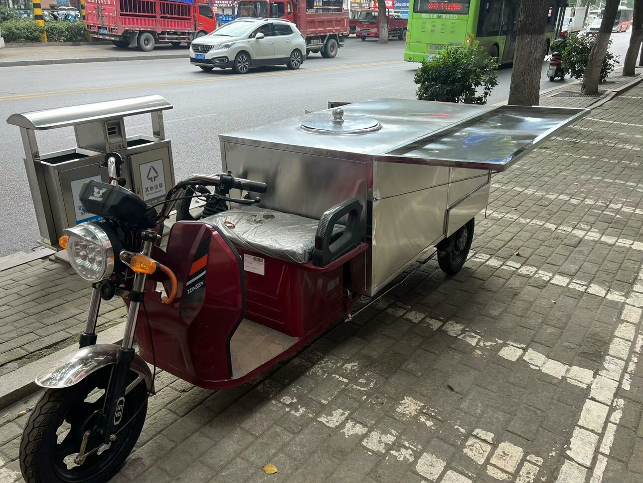 新疆网红电动车一体馕坑炉  可烤馕 烤包子 烤肉