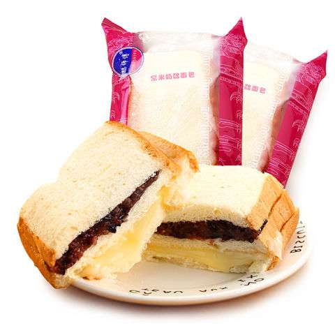 需要用券三明治夹心面包110克 紫米奶酪蛋糕零食 早餐吐司10/5袋可选便宜