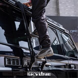 SKYLINE天涯丰田LC76侧边爬梯铝镁合金越野升级 OFFROAD