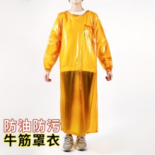 加长牛筋防水围裙背带围腰洗碗水产养殖熟食加工食品车间工作围兜