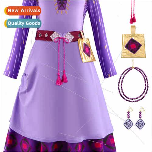 Asha Asha Princess Dress Star Wish cos clothes girls long sl