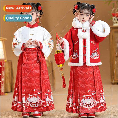 Chinese New Years Eve Clothing middle and large girls winter