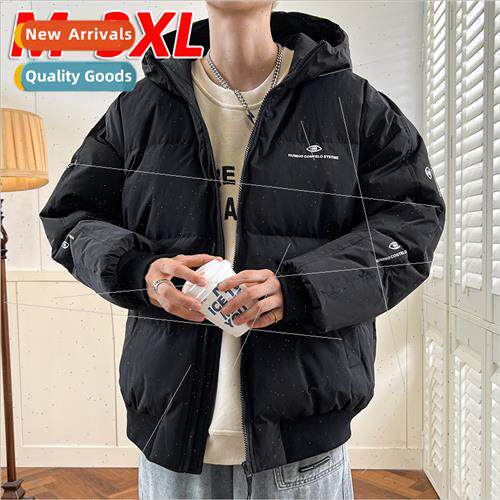 2023 new whe duck down jacket men loose short top tide fashi