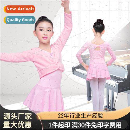 Childrens dancewear winter female padded thickened su girls