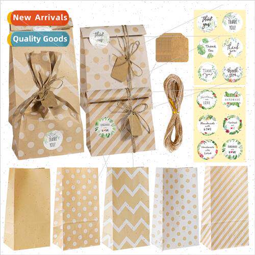 Party Baking Kraft Paper Bags Christmas  Wrapping Bags Paper