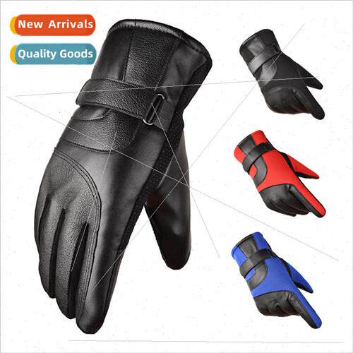 Gloves fall winter warm men women thickened padded touch scr