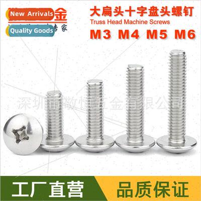 304 Cross recessed screws M3M4 flat round head machine screw