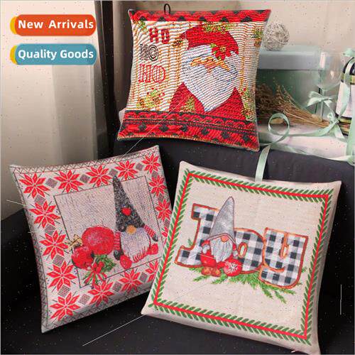 Santa Claus pillow sets cartoon linen Christmas sofa pillow