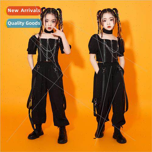 Children jazz dance permance clothes set dance children tide