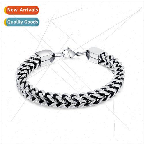 Tanium Steel Cuban Chain Old Vintage Men Stainless Steel Bra