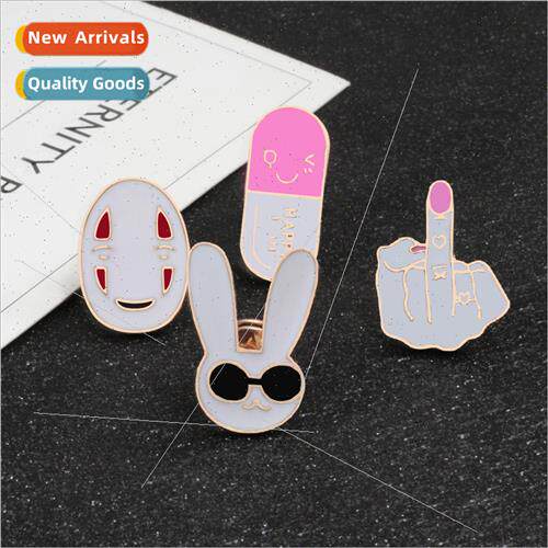 Cartoon Animal Rabb Corsage Creative Pill Plum Deer Oil Drop