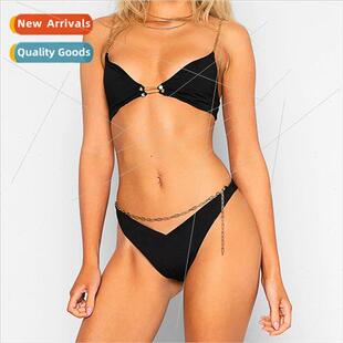 Sexy Jane Brooch Bikini Womens Europe Accessories Gath Black
