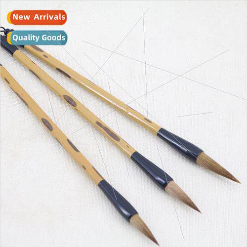 Wolf Hair Brush Agate Rod Scholar Brush Set