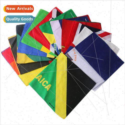 Hai USA UK flag series cotton square scarf hip hop set dance