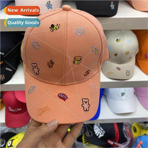 Embroidery children hats fashion wh girls duck tongue cap Ya
