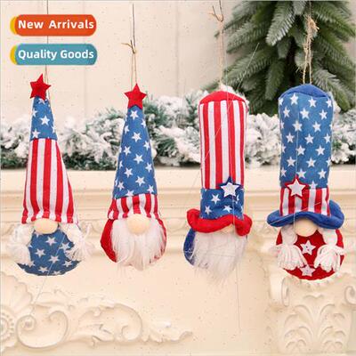 New Independence Day Doll Pendant Set 4 Festive Deep Woods O
