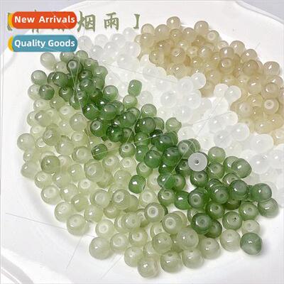 Glass imation crystal solid color glass diy beads round spac