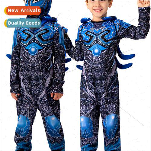 Halloween new blue beetle role-playing costumes childrens co