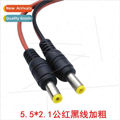 Thickened copper wire 27cm red black dc male cable 5.5 2.1mm