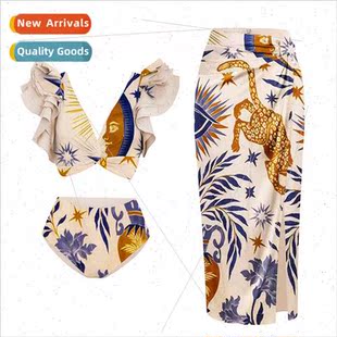 sleeve new pants waist high ruffle bikini spl Europe 2023