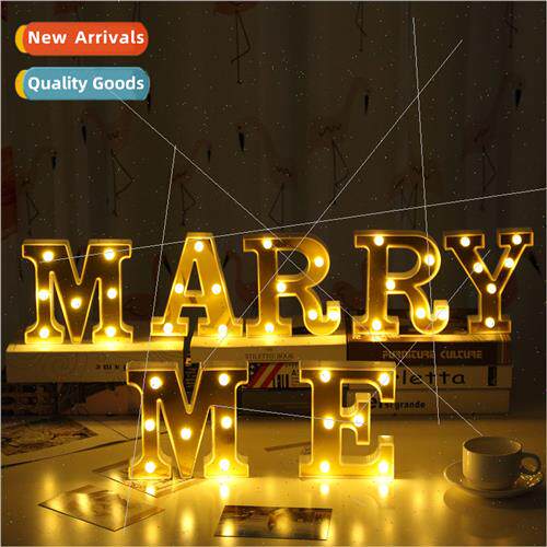 INS new gold-plated 26 small English letter lights LED model