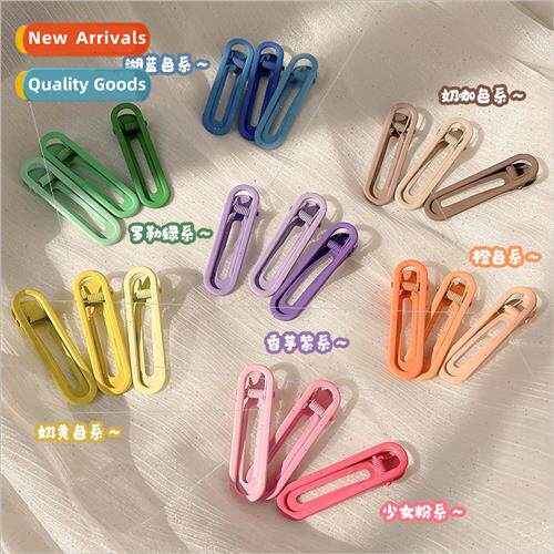 ins candy color hair clips female side duckbill clip 2022 ne
