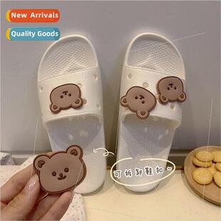 ins ind one summer fashion tide shoes hole word cartoon Cute