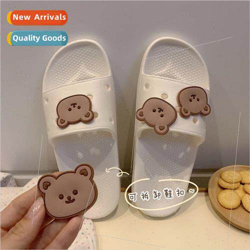Cute cartoon one word hole shoes ins tide fashion summer ind