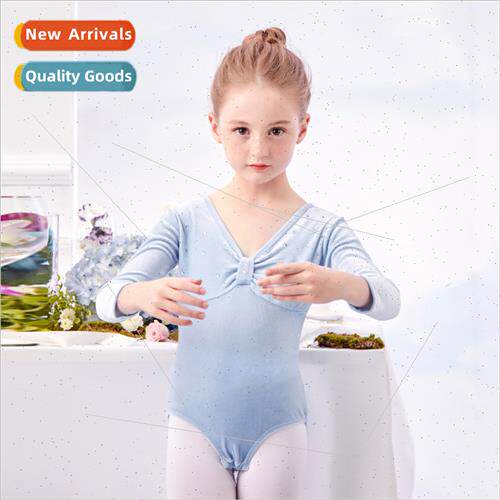 Childrens dance costumes practice clothes winter girls exam
