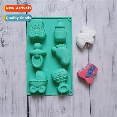 6-pack bottle feet 613 silicone mold candy pudding mold cake